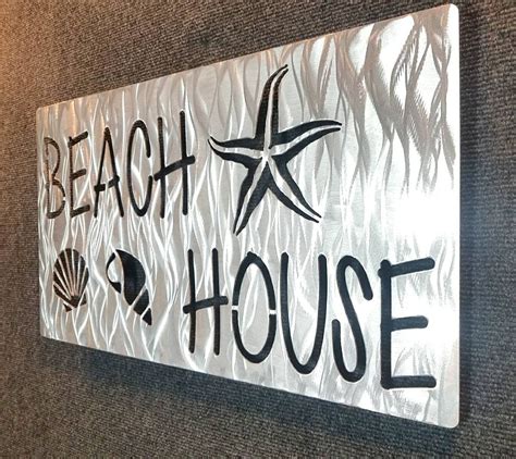 summer house metal sign|Amazon.com: Personalized Beach Sign.